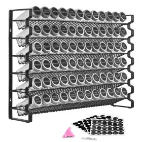 72-Jar Spice Rack Organizer Set with Glass Jars, Labels & Funnel – Wall Mount or Countertop 72-Jar Spice Rack Organizer Set with Glass Jars, Labels & Funnel – Wall Mount or Countertop