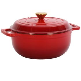 7.5-Quart Enameled Cast Iron Dutch Oven with Lid – Gradient Red 7.5-Quart Enameled Cast Iron Dutch Oven with Lid – Gradient Red